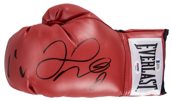 Floyd Mayweather & Conor McGregor Dual Signed Everlast Glove (PSA/DNA & Beckett)